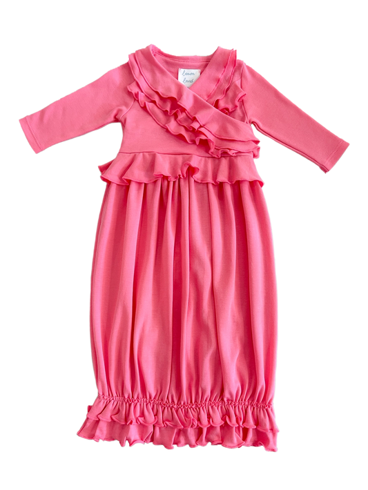 Jenna Gown in Pink Lemonade - Doodlebug's Children's Boutique