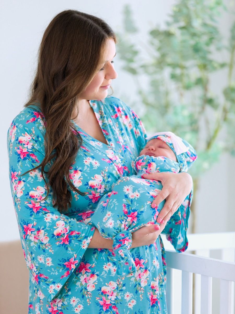 Fancy Me Floral Knotted Gown & Hat - Doodlebug's Children's Boutique