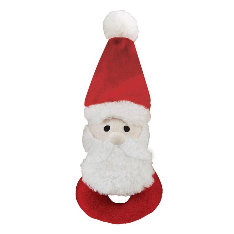 Santa's Favorite Swaddle Blanket + Plush Santa Rattle