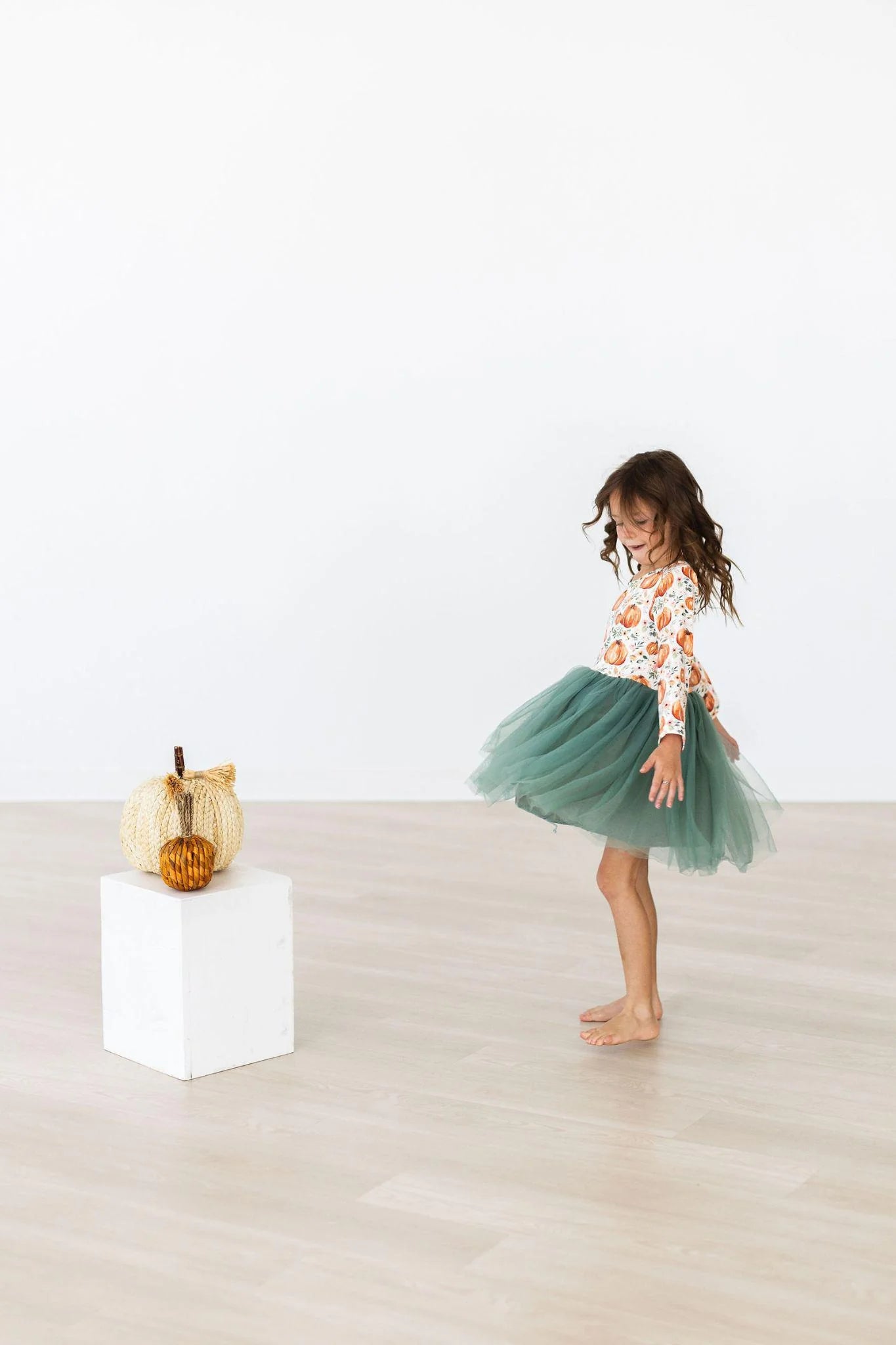 Harvest Florals Long Sleeve Tutu Dress  - Doodlebug's Children's Boutique