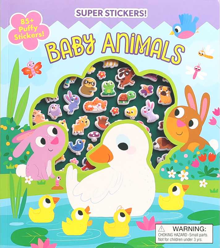 Super Puffy Stickers Baby Animals Book - Doodlebug's Children's Boutique