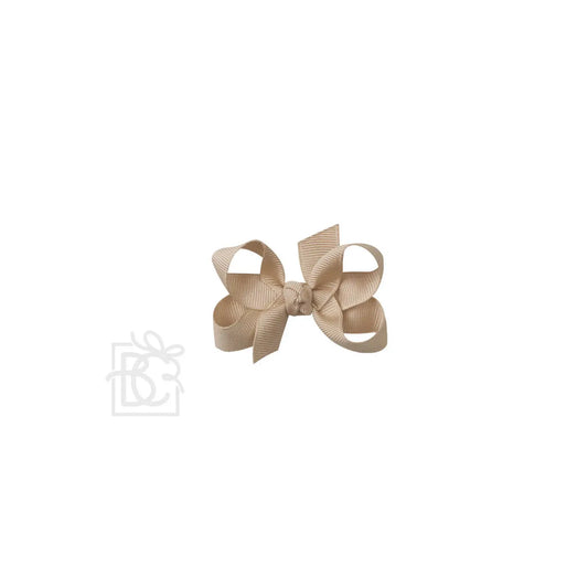 Small Bow in Oatmeal - Doodlebug's Children's Boutique