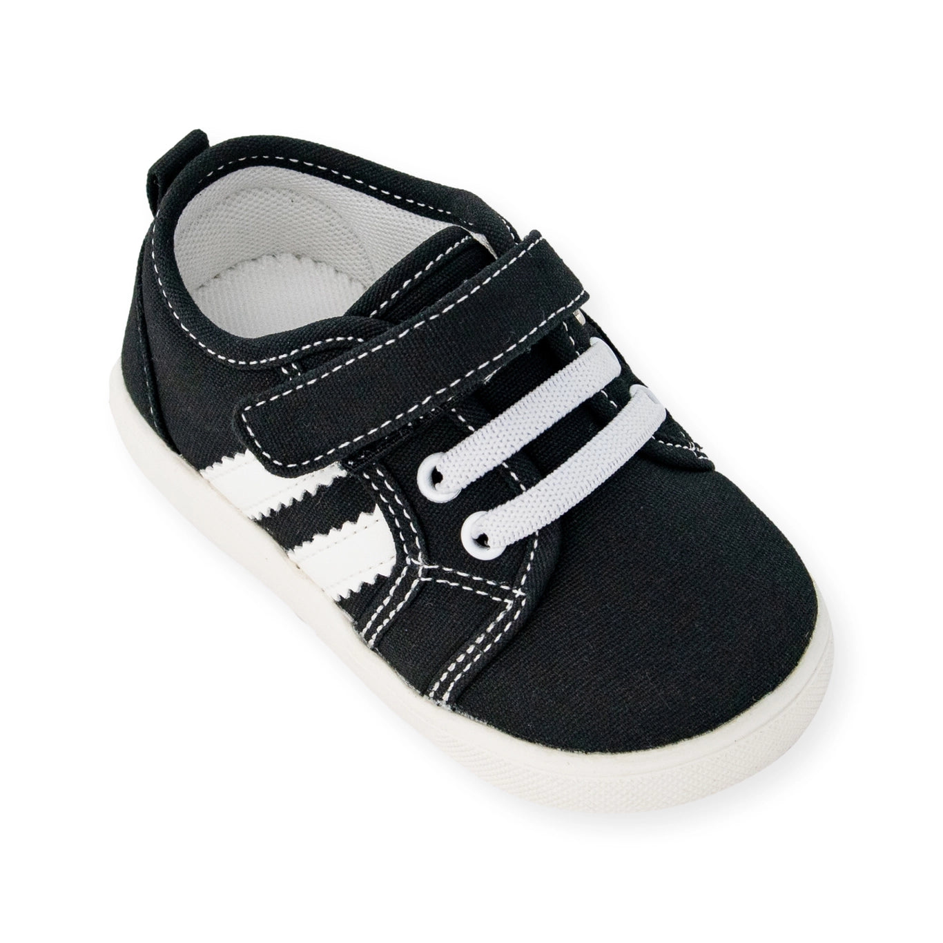 Andy Black Squeaker Tennis Shoe  - Doodlebug's Children's Boutique