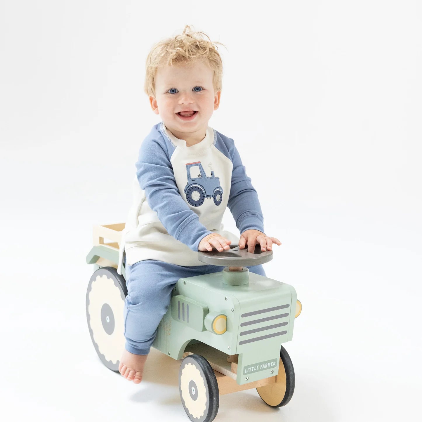 Mini Tractor Raglan Sweatshirt and Jogger Set - Doodlebug's Children's Boutique