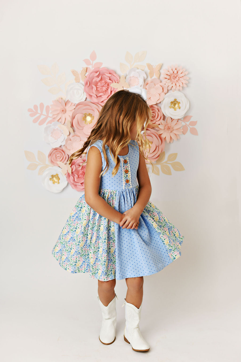 Watercolor Floral Bliss Dress  - Doodlebug's Children's Boutique