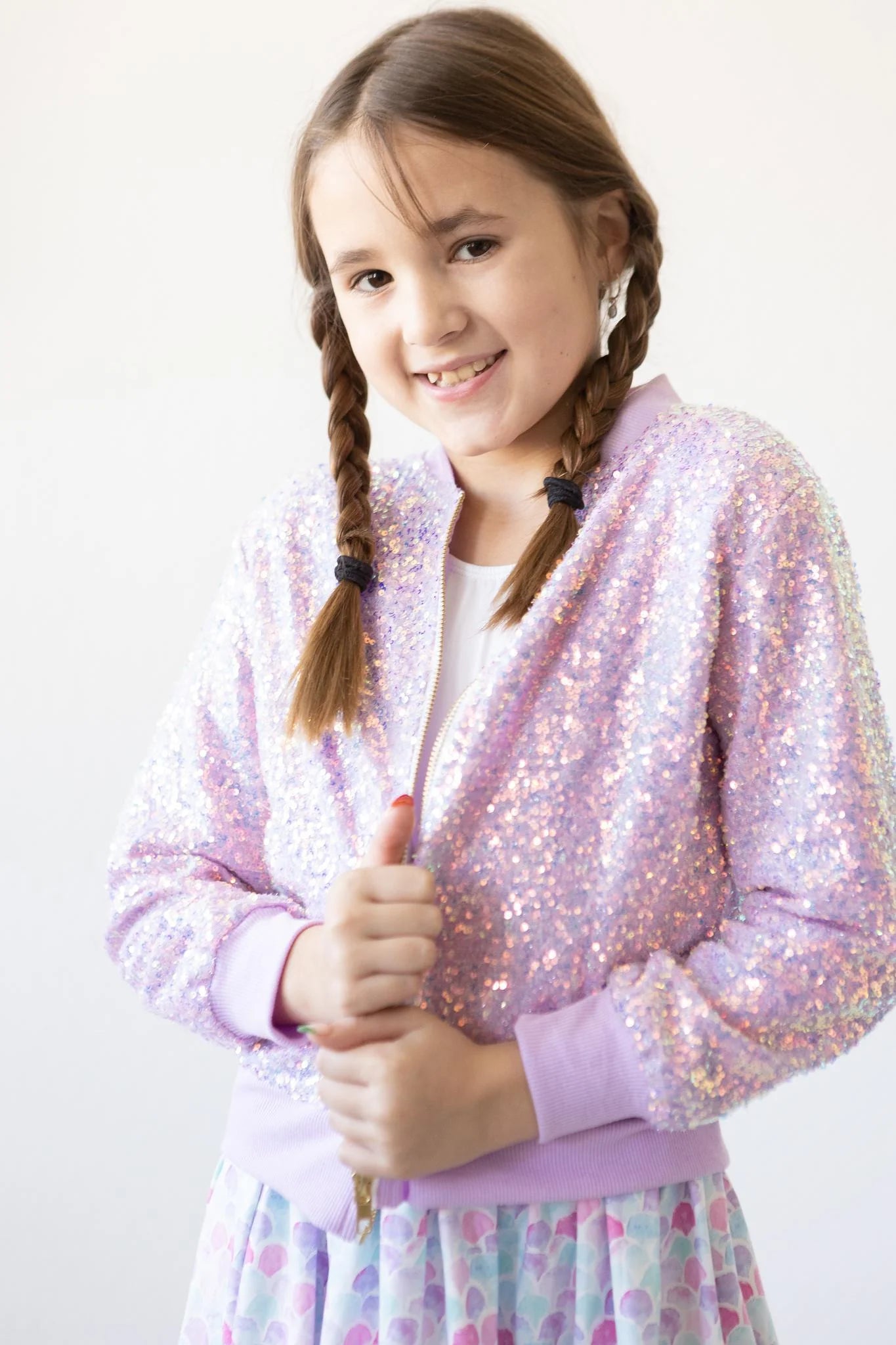 Lavender Sequin Jacket  - Doodlebug's Children's Boutique