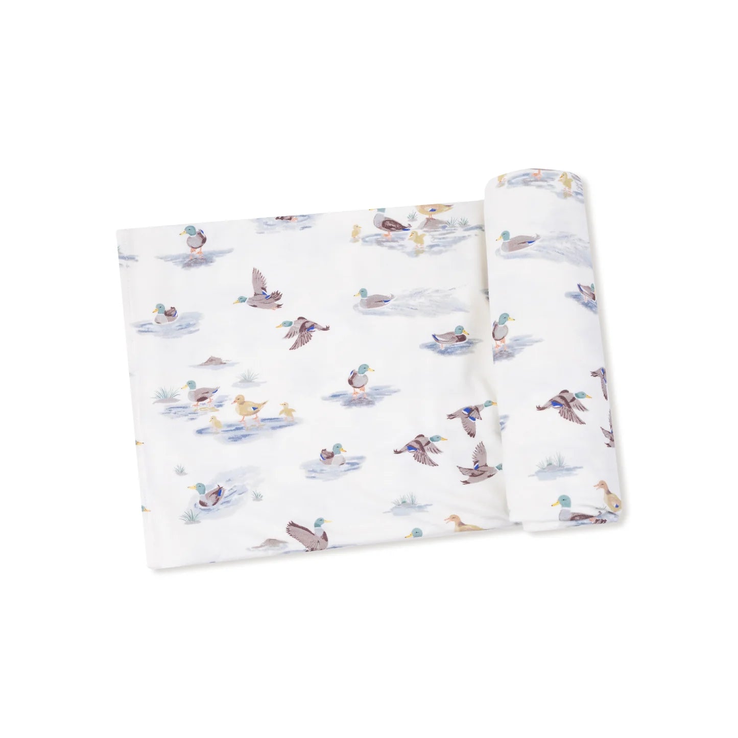 Migrating Mallards Swaddle Blanket - Doodlebug's Children's Boutique