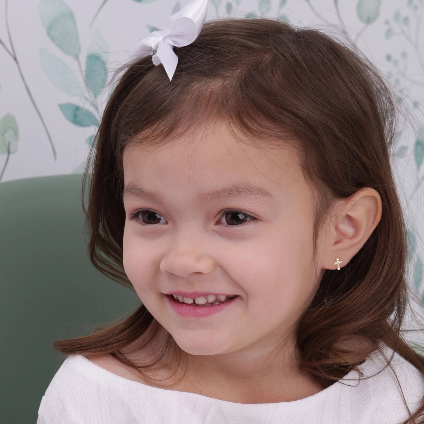 14K Gold-Plated Cross Earrings - Doodlebug's Children's Boutique