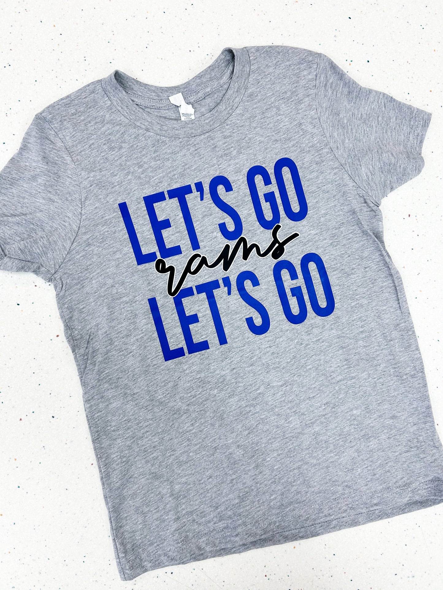 Let's Go Rams Tee - Doodlebug's Children's Boutique