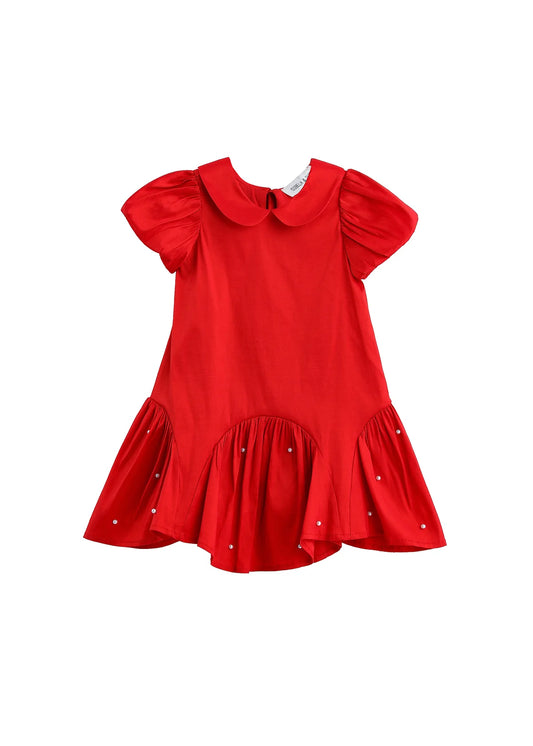 Crimson Glow Dress - Doodlebug's Children's Boutique