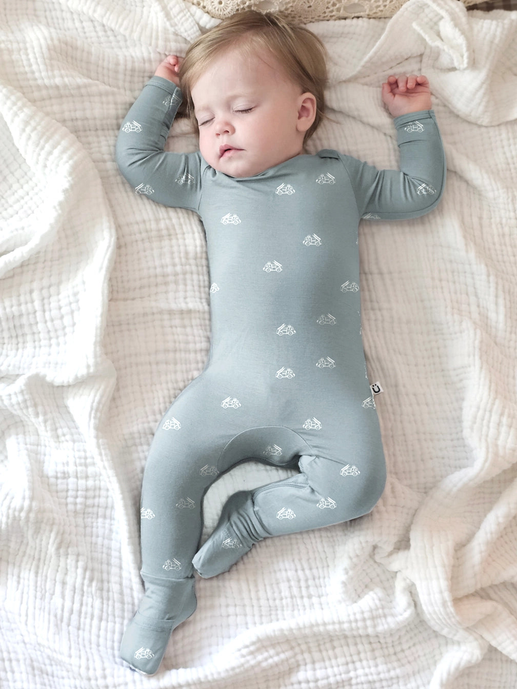 Convertible Pajama in Fire Truck - Doodlebug's Children's Boutique