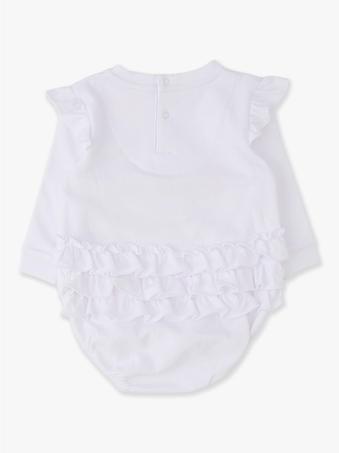 Football Bow Applique Ruffle Romper