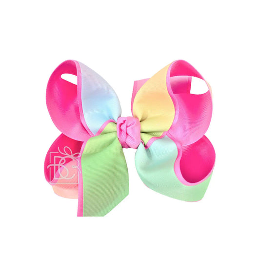 Huge Hot Pink Rainbow Bow  - Doodlebug's Children's Boutique