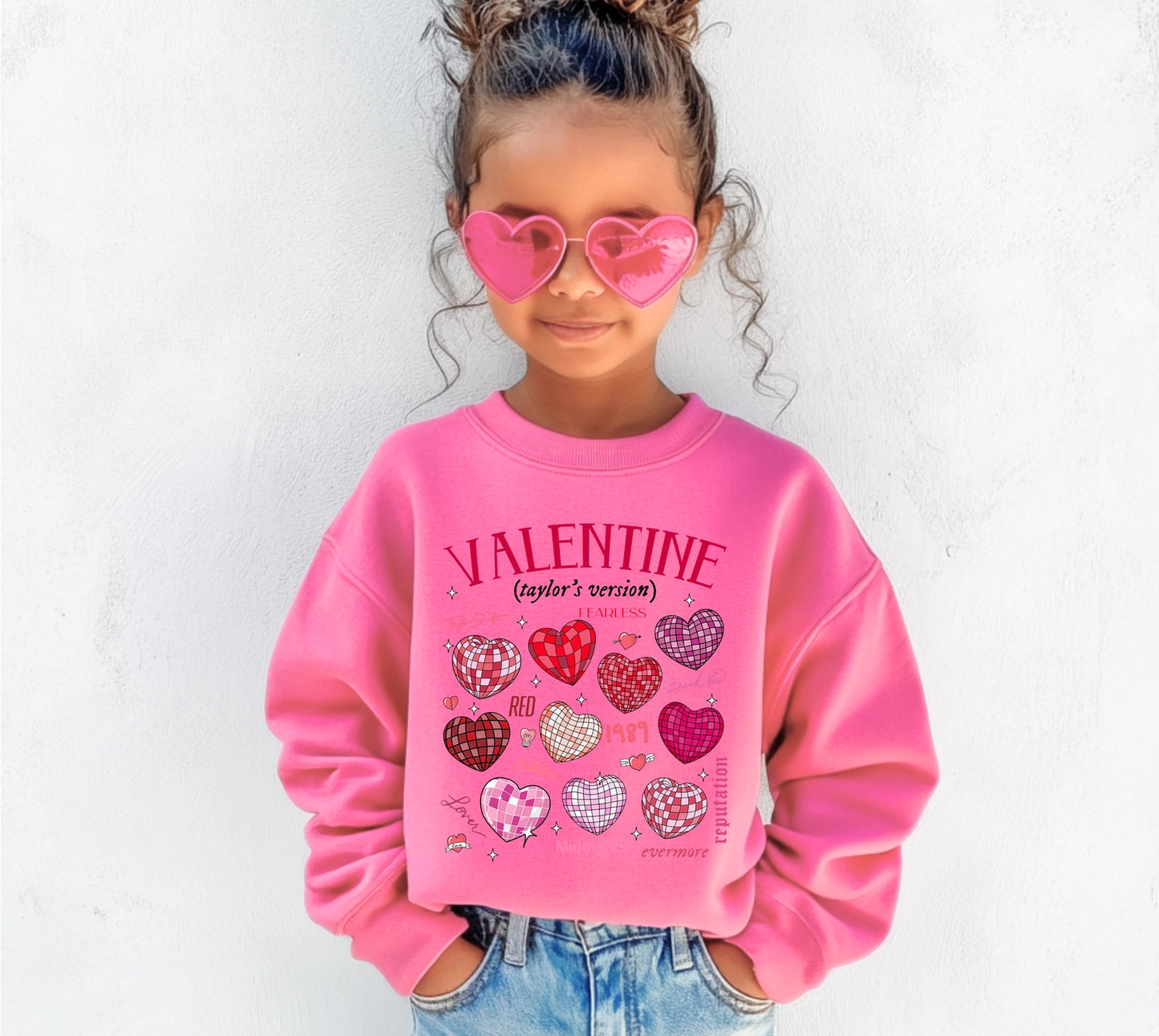 Valentine's Version Pink Sweatshirt - Doodlebug's Children's Boutique