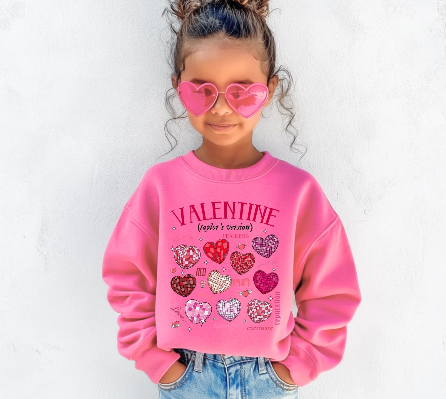 Valentine's Version Pink Sweatshirt - Doodlebug's Children's Boutique