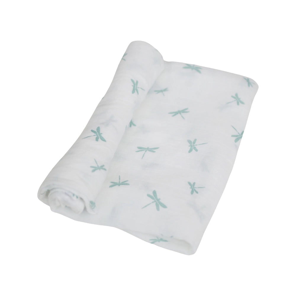 Dragonfly Oh-So-Soft Muslin Single Swaddle Blanket  - Doodlebug's Children's Boutique