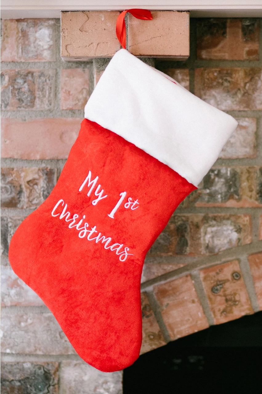 My 1st Christmas Stocking  - Doodlebug's Children's Boutique