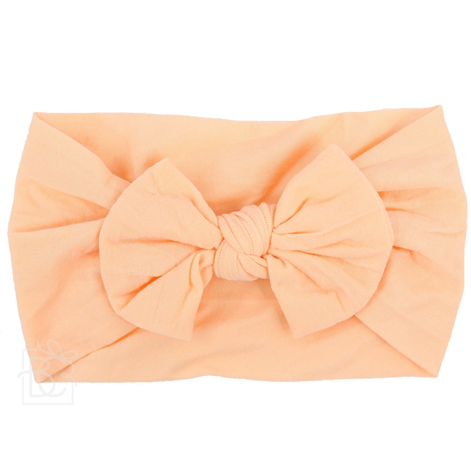 Knot Bow Headband in Petal Peach - Doodlebug's Children's Boutique