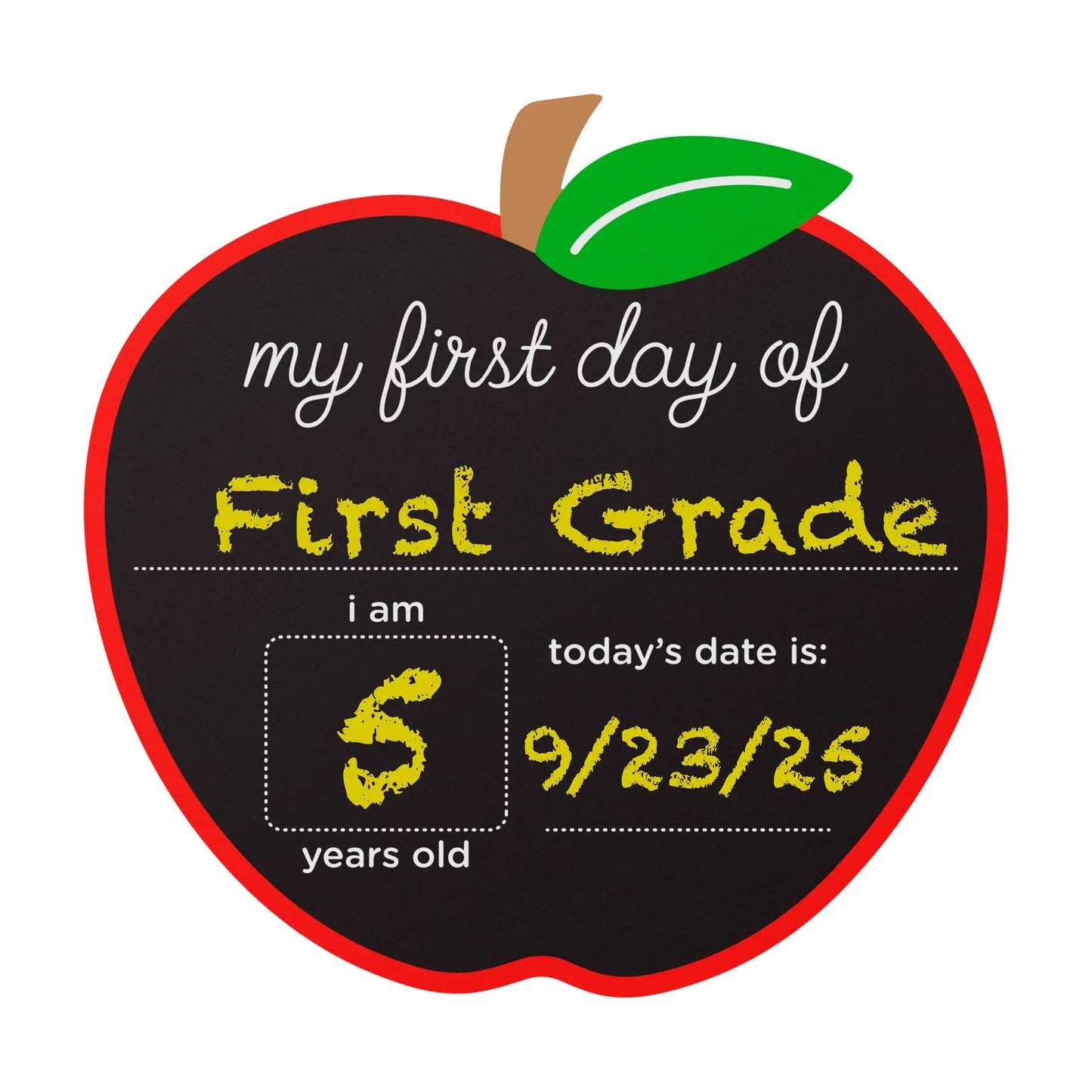 First Day and Last Day of School Apple Chalkboard - Doodlebug's Children's Boutique