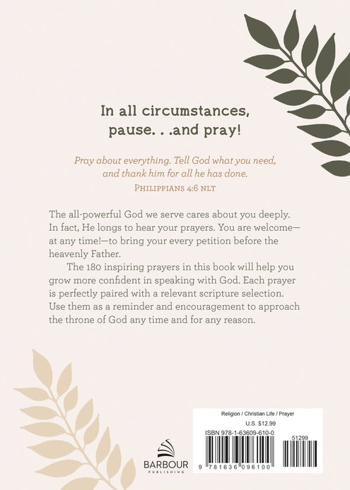 Pause and Pray 180 Encouraging Devotional Prayers for Women Book  - Doodlebug's Children's Boutique