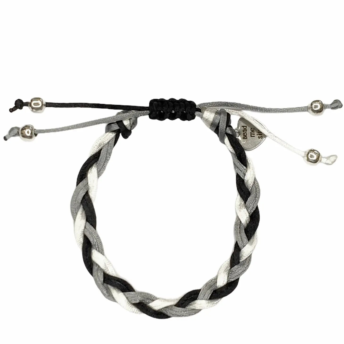 Assorted Adjustable Bracelets Black/White/Gray - No Beads - Doodlebug's Children's Boutique