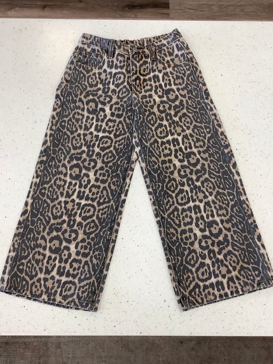 Washed Leopard Relaxed Fit Denim - Doodlebug's Children's Boutique