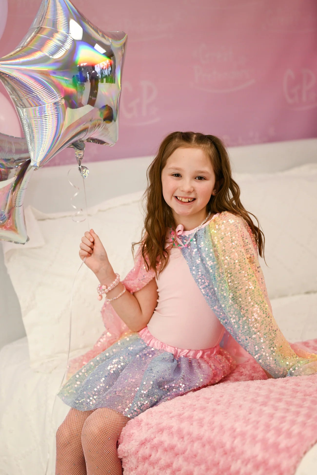 Ombre Sequins Cape - Doodlebug's Children's Boutique