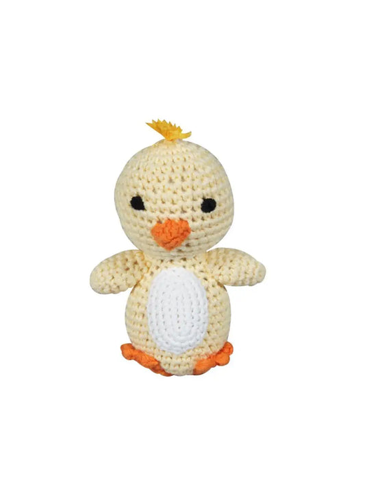 Chick Crochet Rattle  - Doodlebug's Children's Boutique