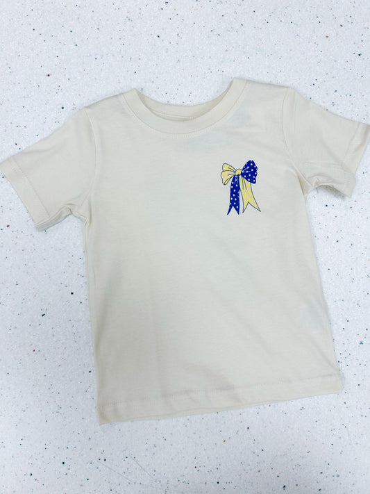 Lakeside Rams Bow Tee - Doodlebug's Children's Boutique