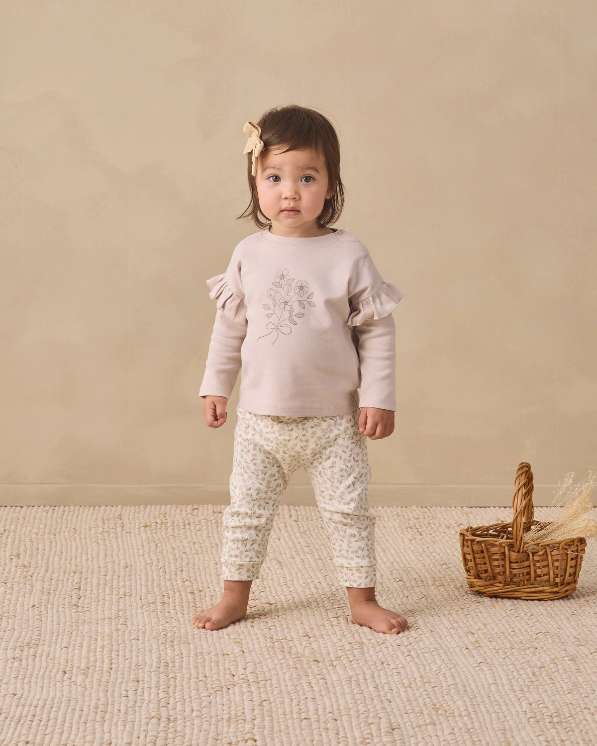 Drawstring Pant in Floret - Doodlebug's Children's Boutique