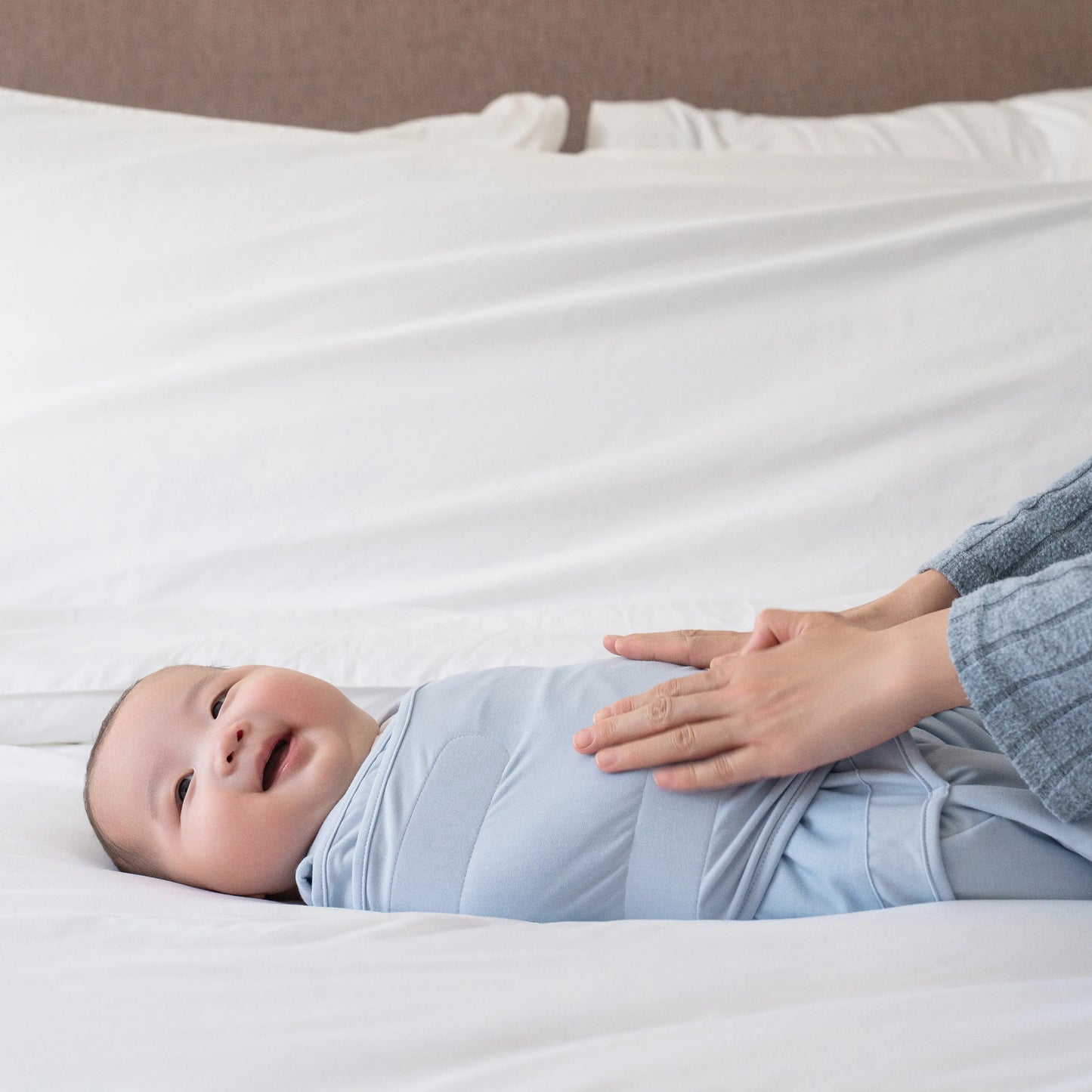 Sleep Sack Swaddle in Blue Fog - Doodlebug's Children's Boutique