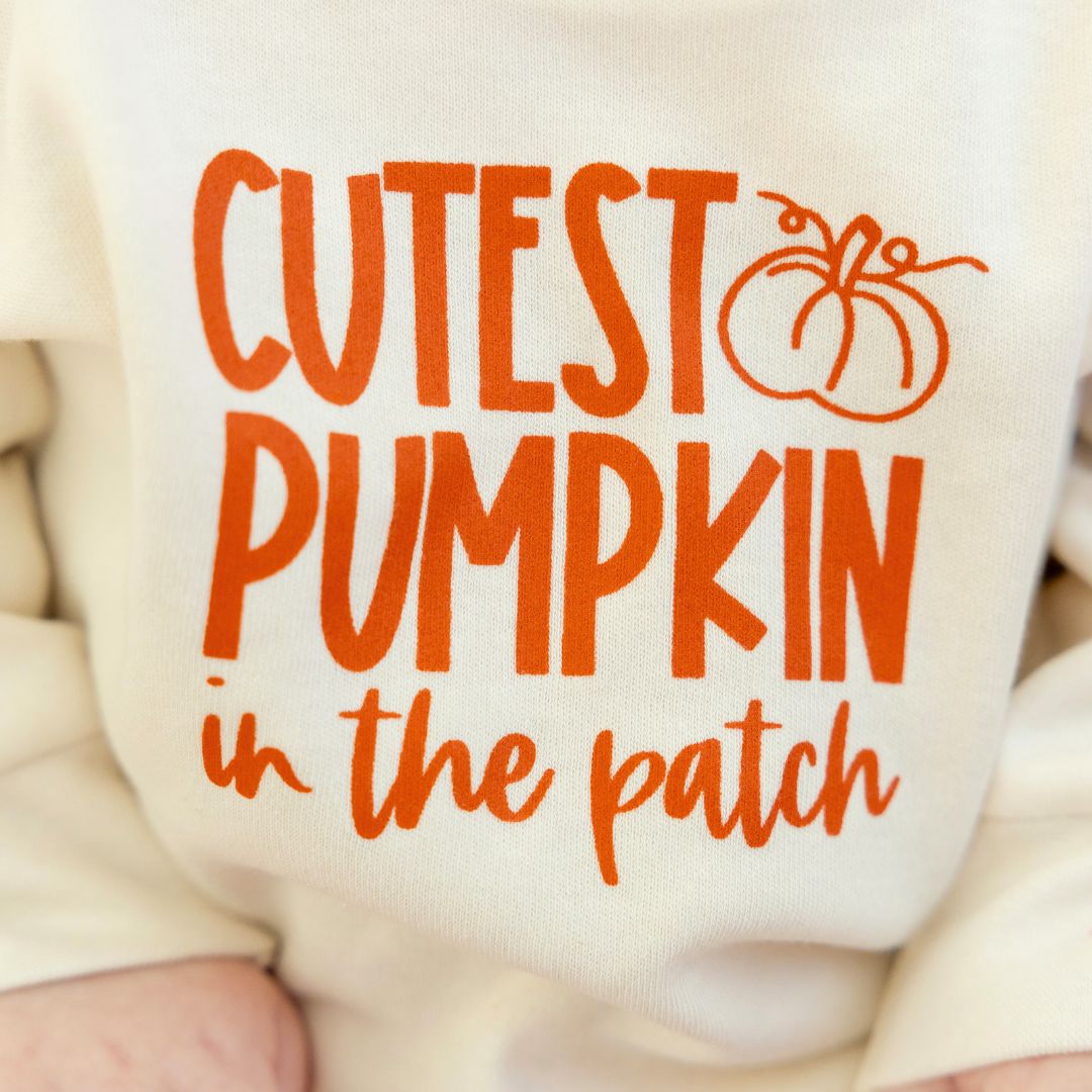 Cutest Pumpkin Long Sleeve Romper  - Doodlebug's Children's Boutique