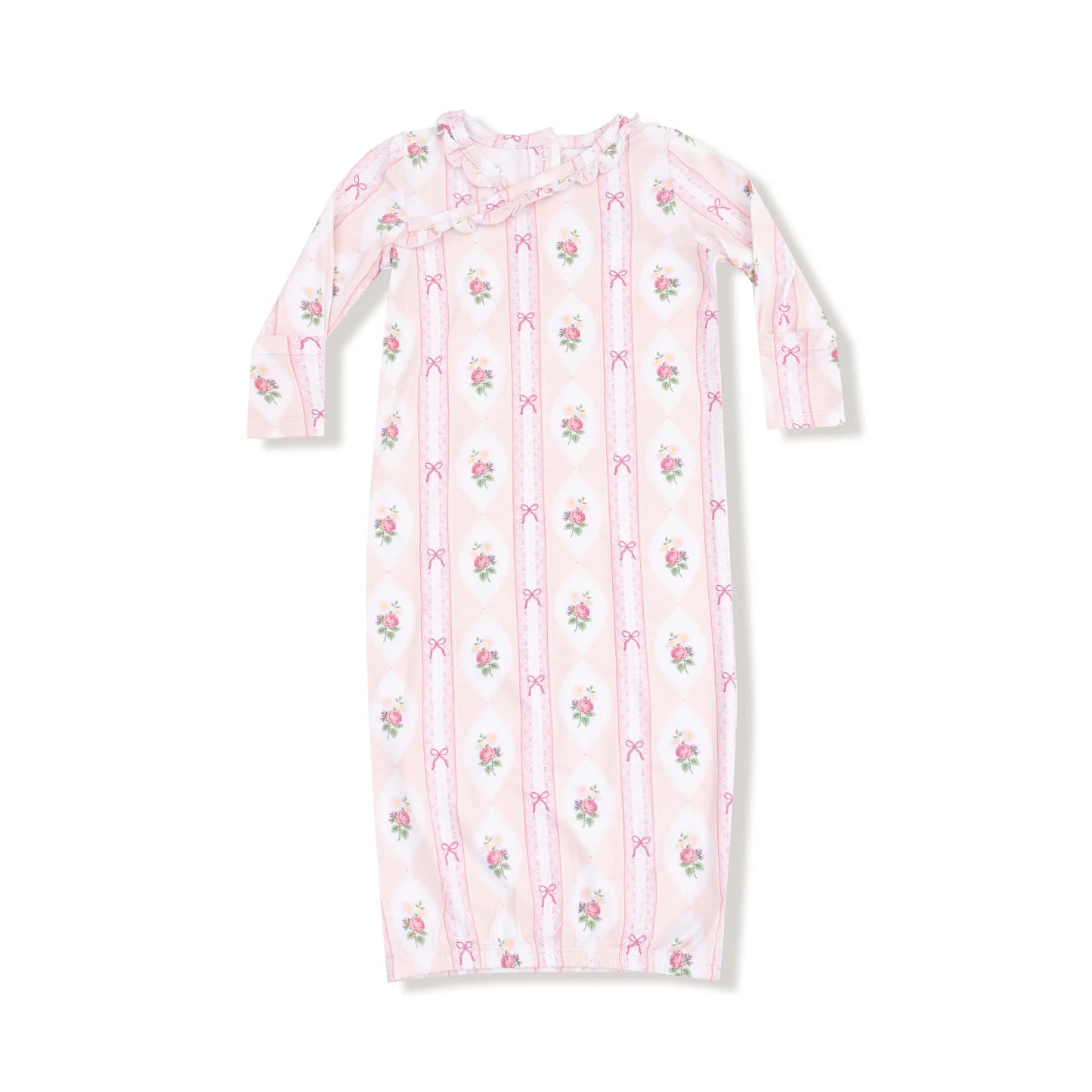 Ogee Lace Floral Kimono Gown - Doodlebug's Children's Boutique