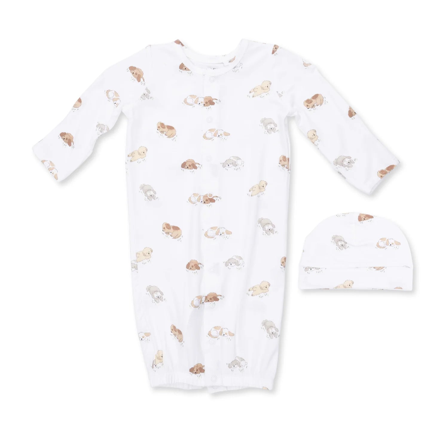 Puppy Snuggle Club Gown & Beanie Hat