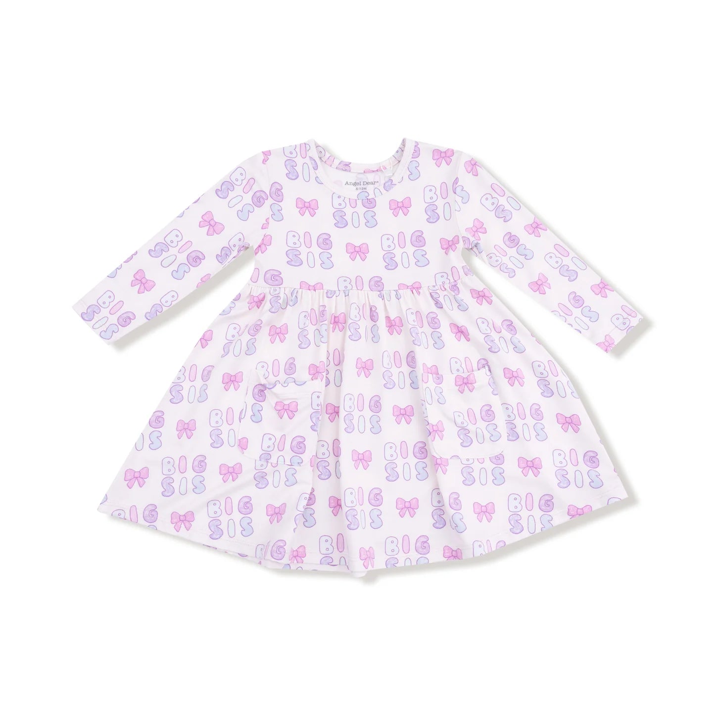 Big Sis Twirly Long Sleeve Dress - Doodlebug's Children's Boutique