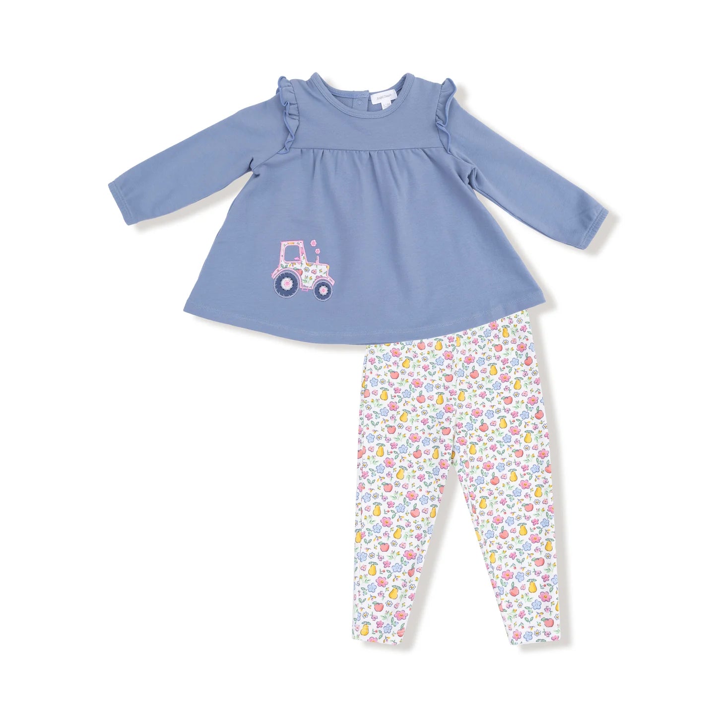 Fall Fruit Floral Tractor Ruffle Tunic and Legging Set - Doodlebug's Children's Boutique