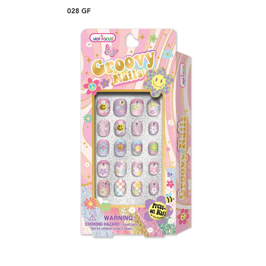 Groovy Flower Nails - Doodlebug's Children's Boutique