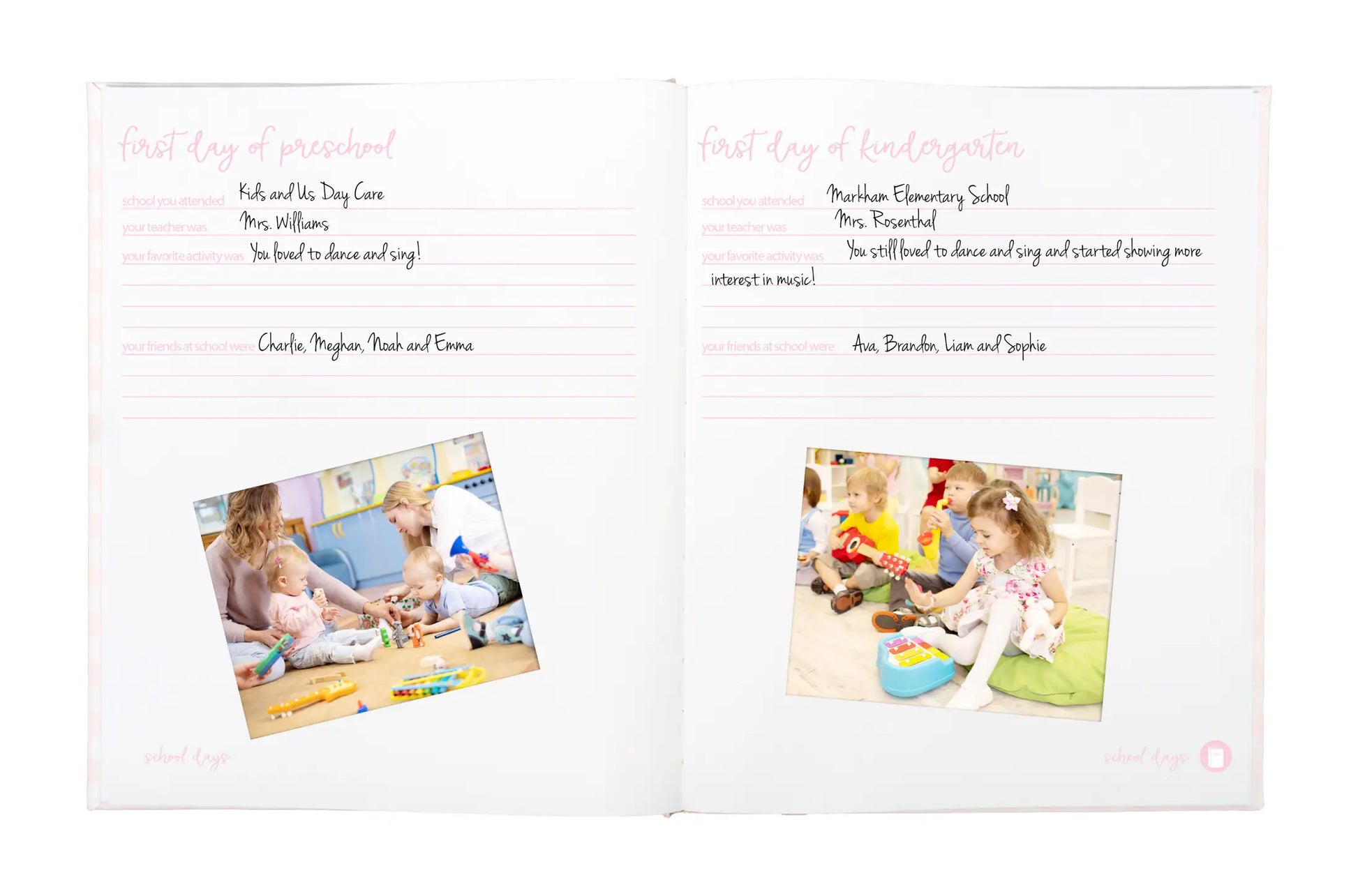 Pink Gingham Baby Book  - Doodlebug's Children's Boutique