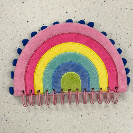 Rainbow Pom Pom Notebook  - Doodlebug's Children's Boutique