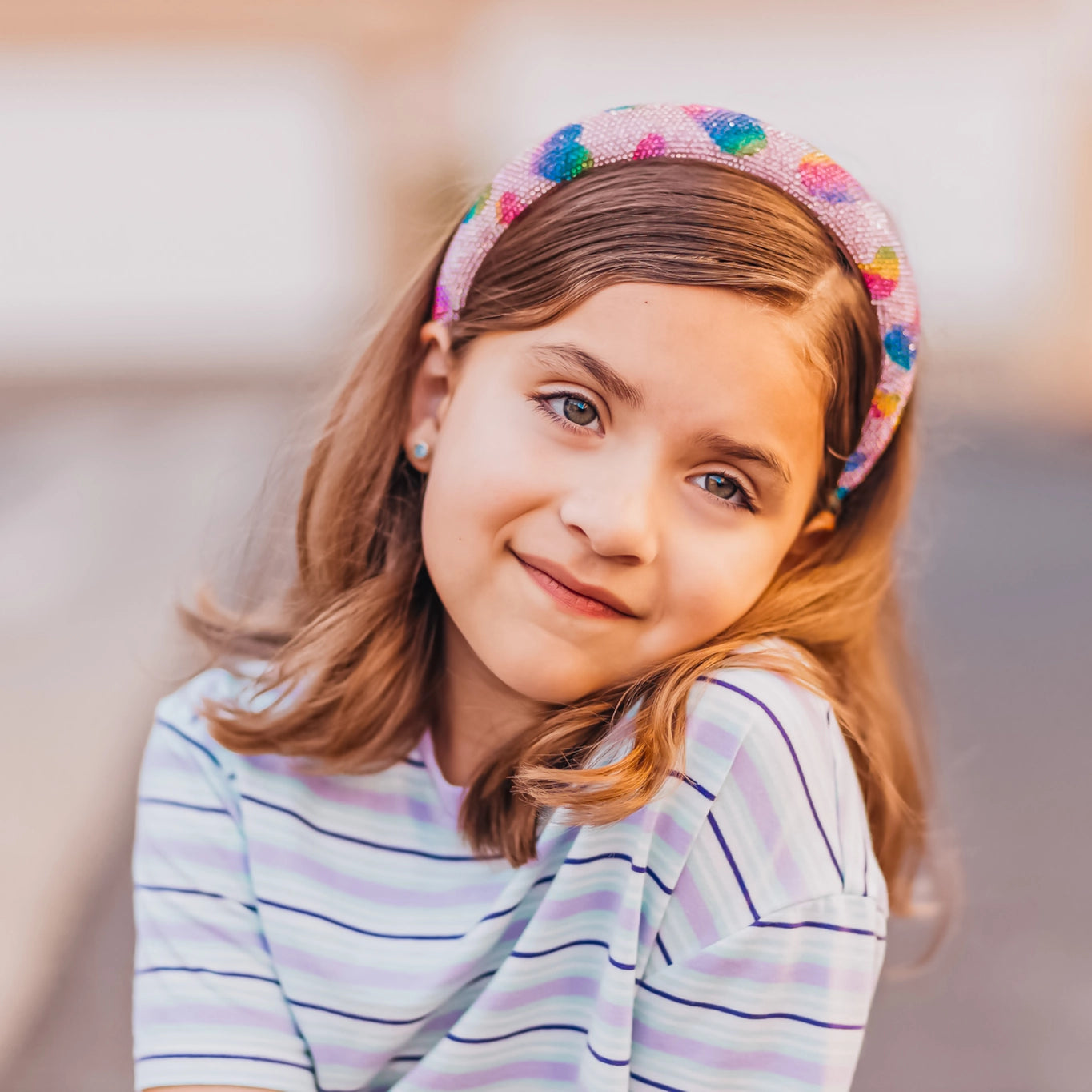 Rhinestone Heart Headband - Doodlebug's Children's Boutique