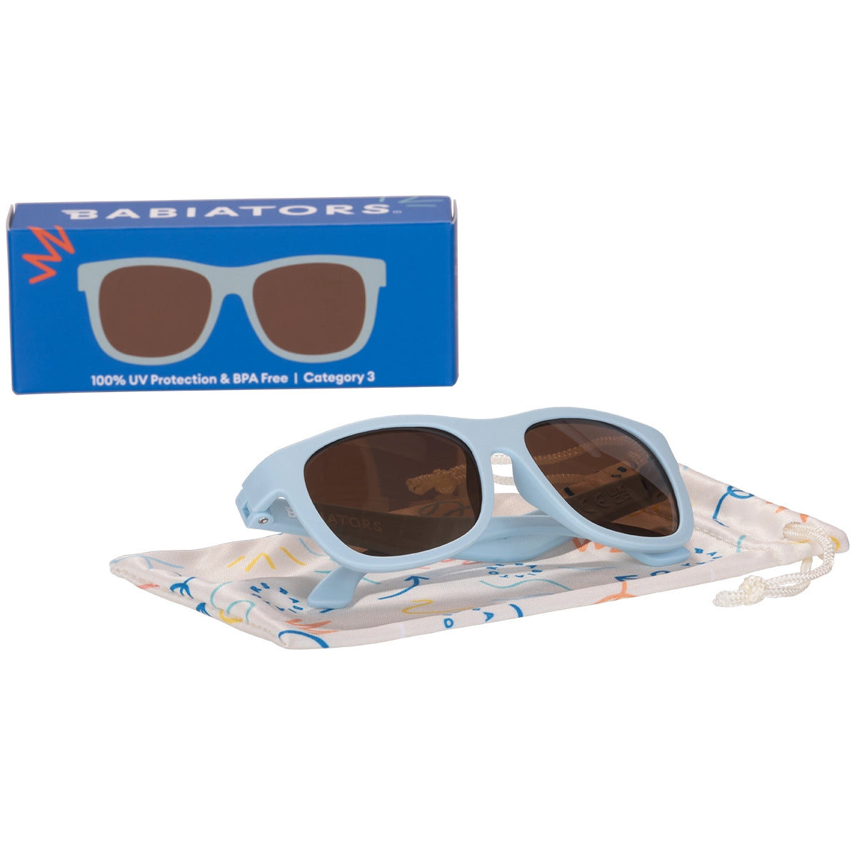 Baby Blue Navigator Sunglasses - Doodlebug's Children's Boutique