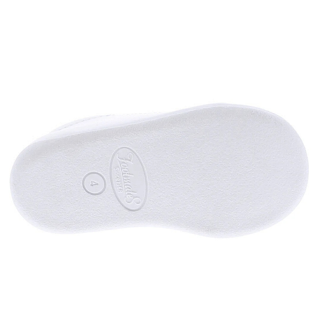 Angel Shoe in White Leather  - Doodlebug's Children's Boutique