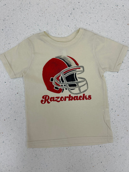 Razorbacks Helmet Shirt  - Doodlebug's Children's Boutique