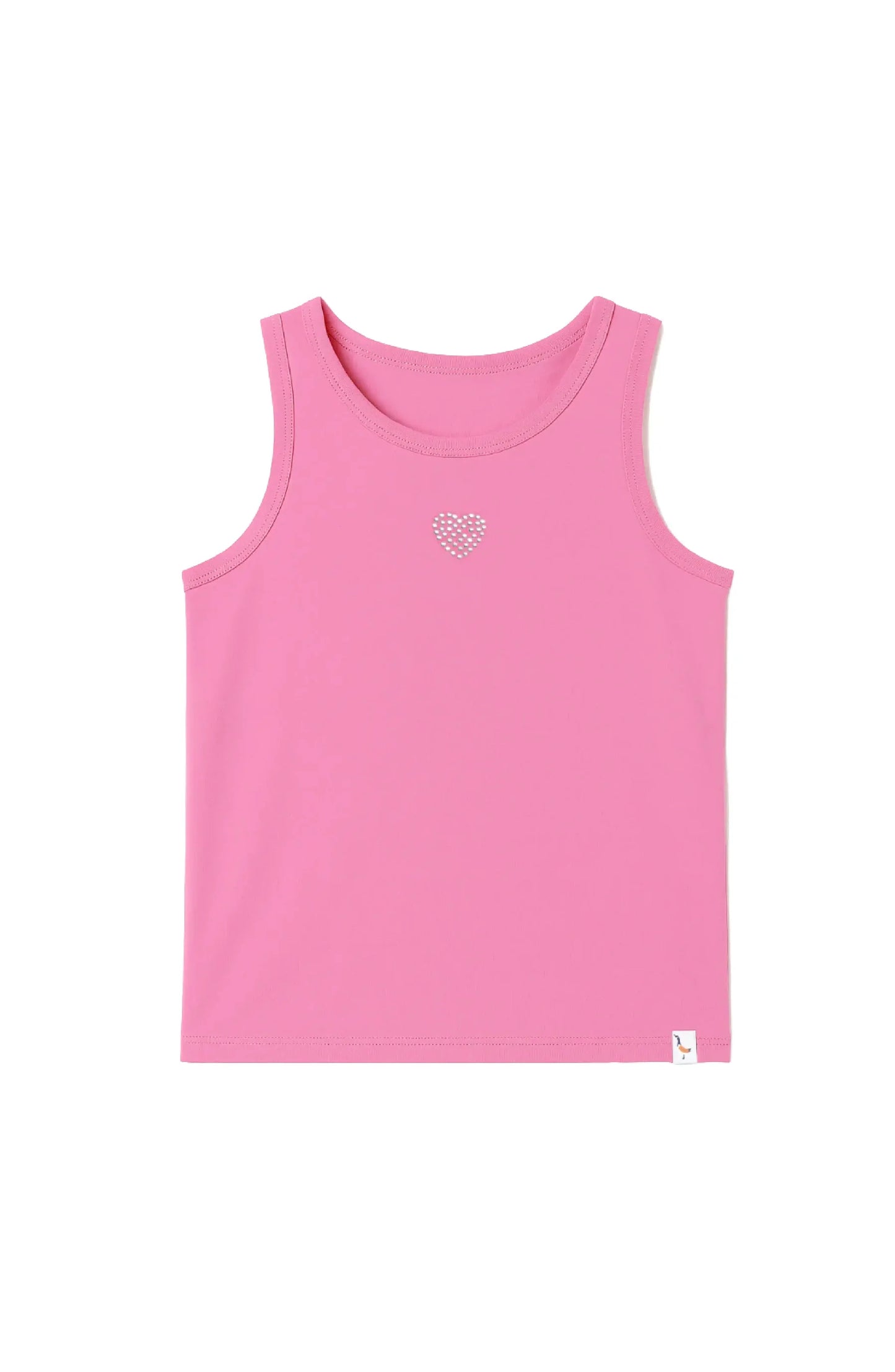 Rhinestone Heart Tank Top - Doodlebug's Children's Boutique