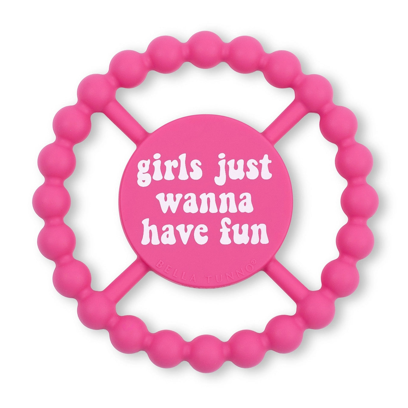 Girls Just Wanna Have Fun Happy Teether - Doodlebug's Children's Boutique