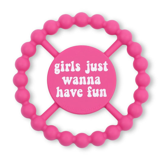 Girls Just Wanna Have Fun Happy Teether - Doodlebug's Children's Boutique