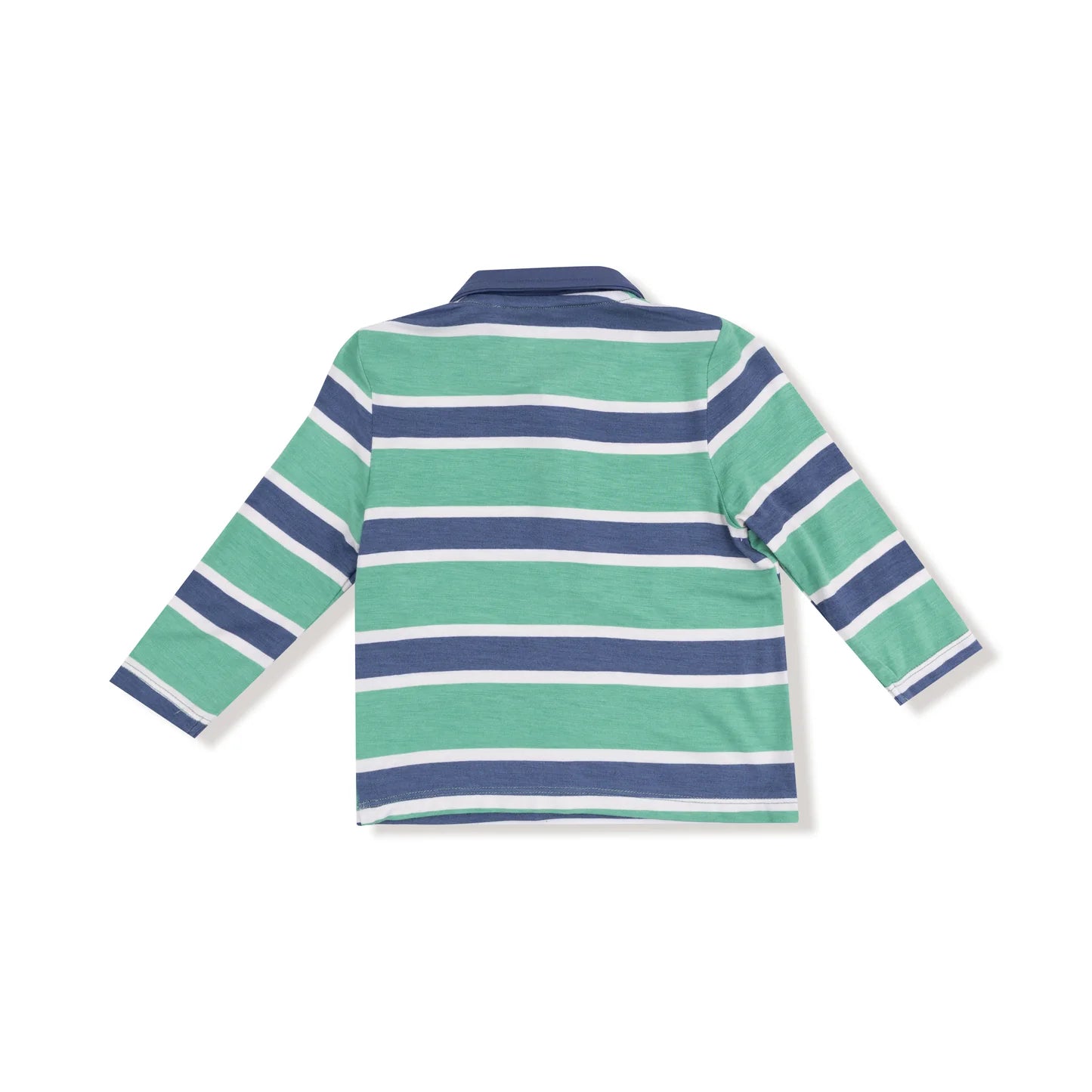Rugby Stripe Long Sleeve Polo Shirt - Doodlebug's Children's Boutique