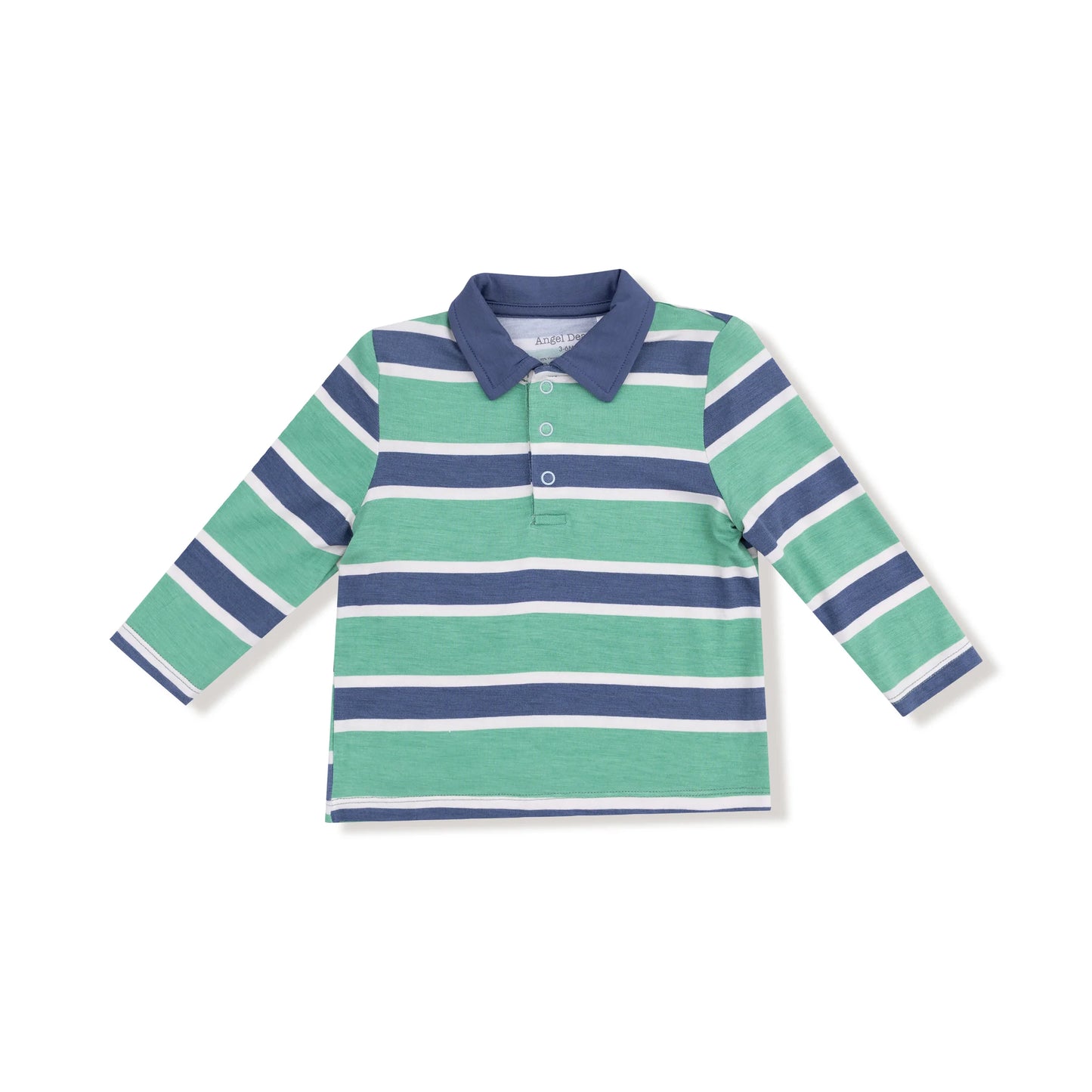 Rugby Stripe Long Sleeve Polo Shirt - Doodlebug's Children's Boutique