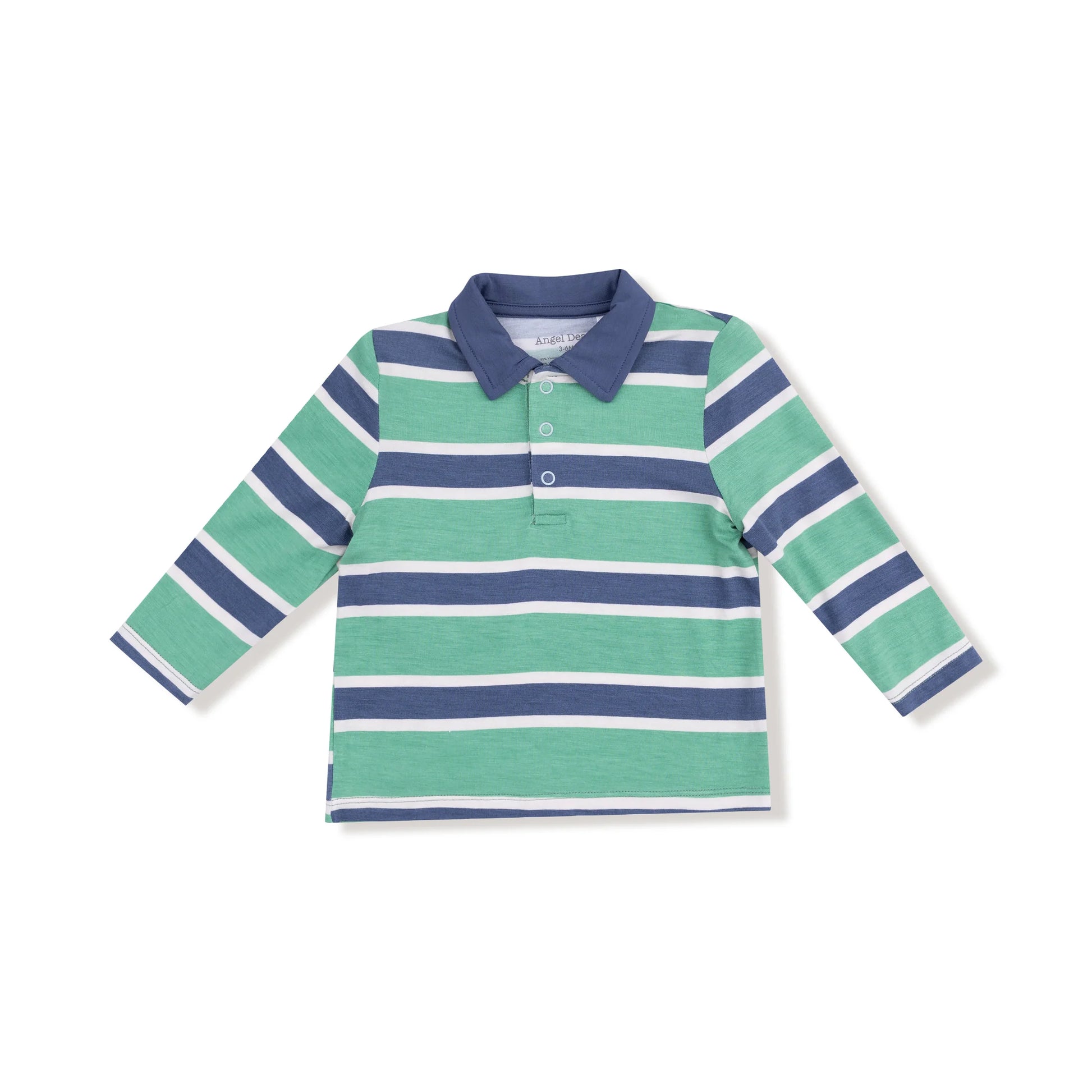 Rugby Stripe Long Sleeve Polo Shirt - Doodlebug's Children's Boutique