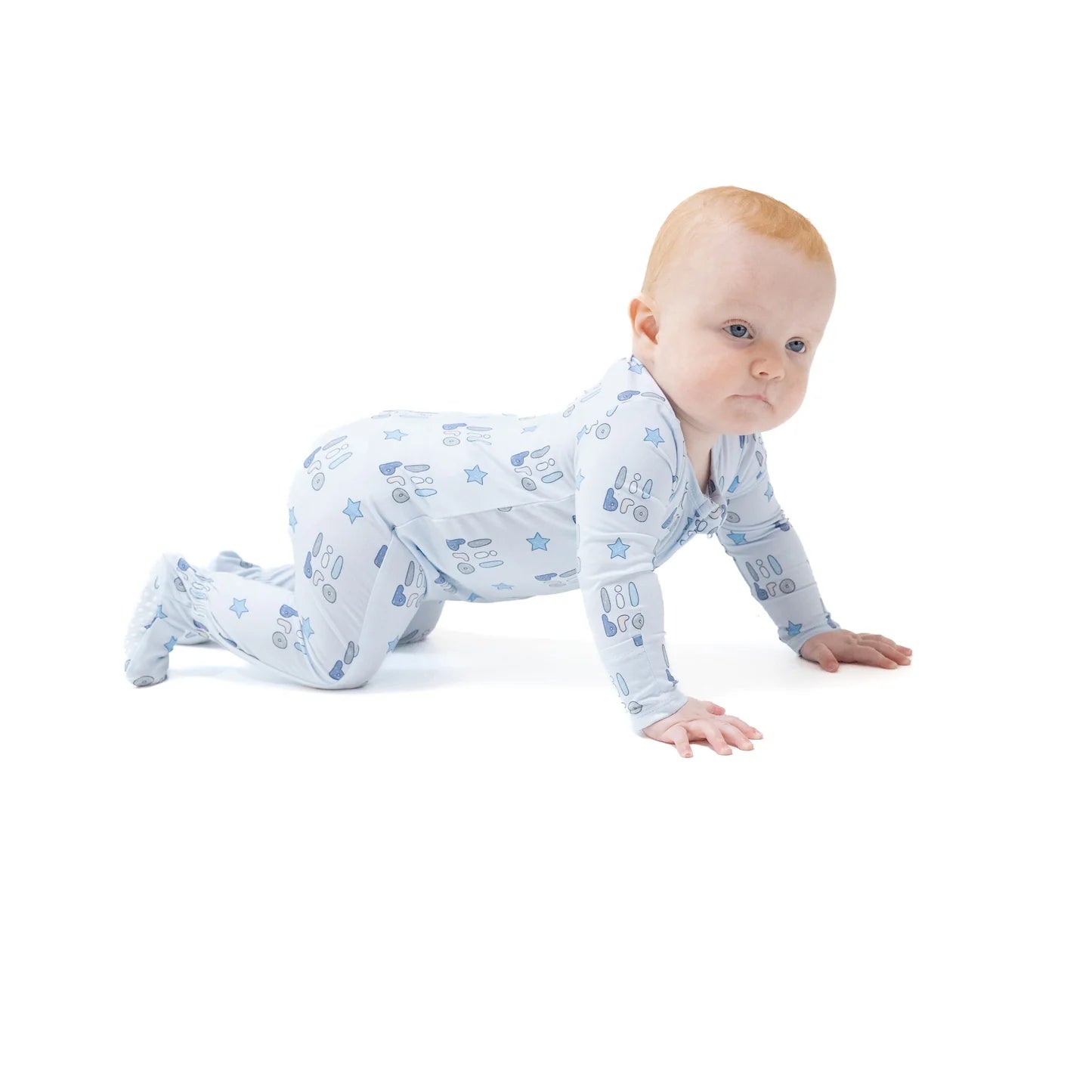 Lil Bro 2 Way Zipper Footie - Doodlebug's Children's Boutique